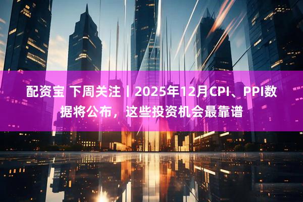 配资宝 下周关注丨2025年12月CPI、PPI数据将公布，这些投资机会最靠谱